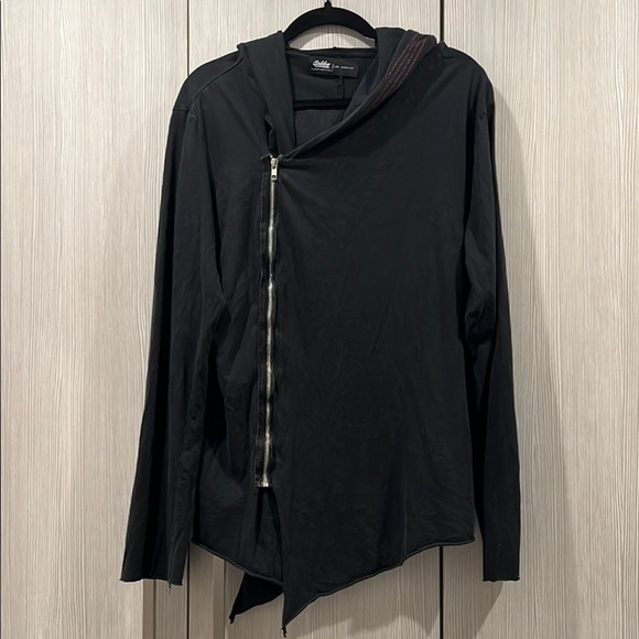Golden Aesthetics Asymmetrical Zip Hoodie | Black | Men’s Large - Picture 1 of 13